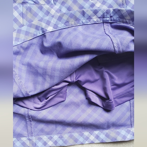 AUR lavender check golf/tennis skirt size 2 - Picture 6 of 7